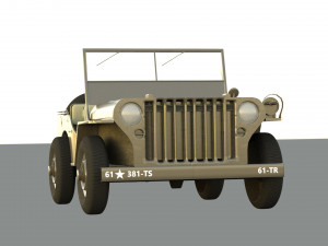 Military Jeep 3D Model