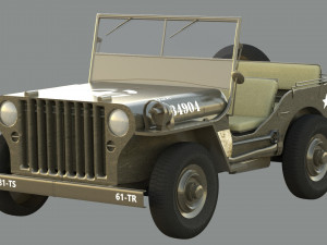 Military Jeep 3D Model