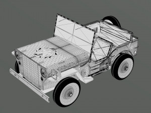 Military Jeep 3D Model