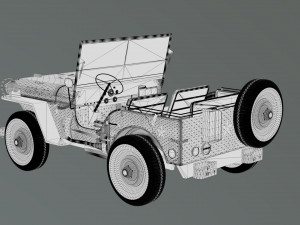 Military Jeep 3D Model