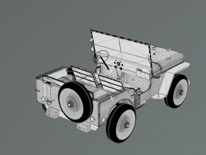 Military Jeep 3D Model