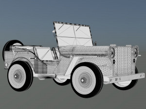 Military Jeep 3D Model