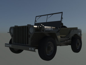 Military Jeep 3D Model