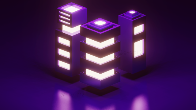 isometric lowpoly building blender 3D Model .c4d .max .obj .3ds .fbx .stl .blend 
