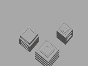 isometric lowpoly building blender 3D Model