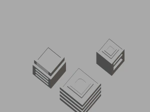 isometric lowpoly building blender 3D Model