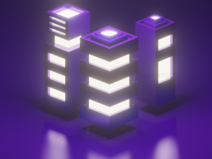 isometric lowpoly building blender 3D Model