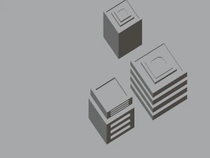 isometric lowpoly building blender 3D Model
