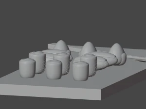 licuadora de plato de sushi japon&eacute;s Modelo 3D