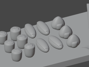 japanese sushi plate blender 3D मॉडल