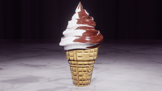 icecream model blender 3D Model .c4d .max .obj .3ds .fbx .stl .blend 