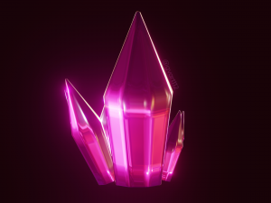 shiny crystal model blender 3D Model