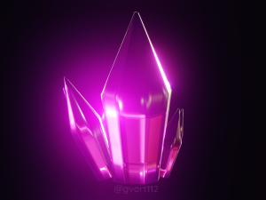 shiny crystal model blender 3D Model