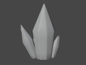shiny crystal model blender 3D Model