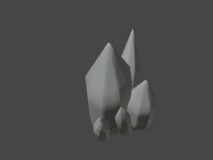 shiny crystal model blender 3D Model