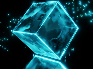 liquidificador de cubo brilhante Modelo 3D