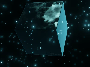 блискучий кубик блендер 3D Модель