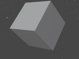 блискучий кубик блендер 3D Модель