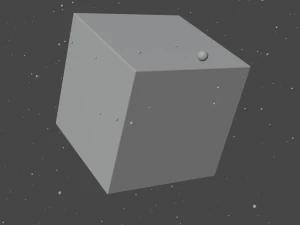 блискучий кубик блендер 3D Модель