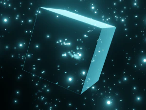 блискучий кубик блендер 3D Модель