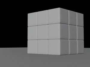 cubo de rubik resolvido e liquidificador n&atilde;o resolvido Modelo 3D