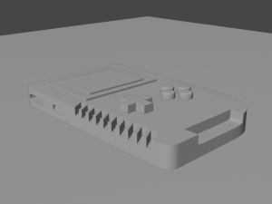 pink retro gameboy console blender 3D Модель