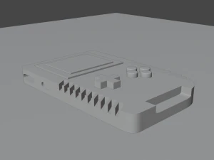 pink retro gameboy console blender 3D Model