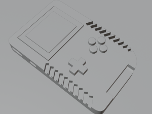 pink retro gameboy console blender 3D Модель