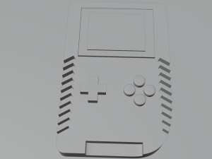 pink retro gameboy console blender 3D Модель