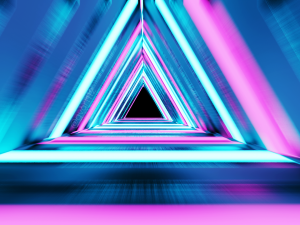 triangular tunnel animation blender 3D 모델