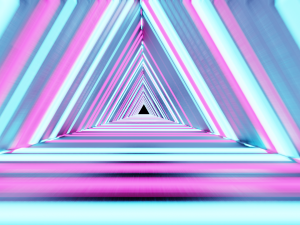 triangular tunnel animation blender Modèle 3D