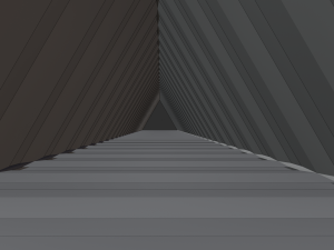 triangular tunnel animation blender Modèle 3D