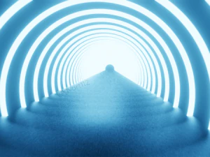 shiny tunnel animation blender 3D Model