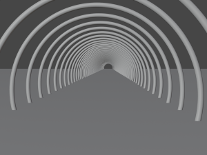 shiny tunnel animation blender Model 3D