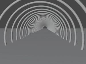 shiny tunnel animation blender 3D Model