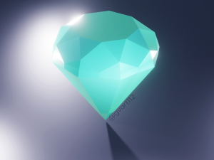gemstone model blender Modelo 3D