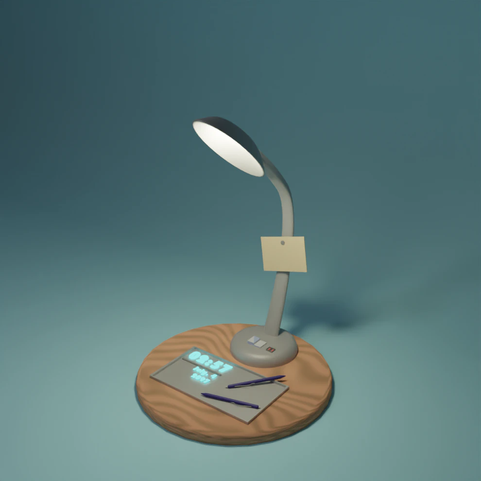 table lamp low-poly 3D Model .c4d .max .obj .3ds .fbx .stl .blend 