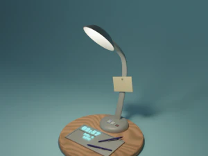 lampu meja poli rendah Model 3D
