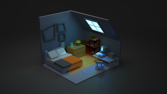 room Modelo 3D .c4d .max .obj .3ds .fbx .stl .blend