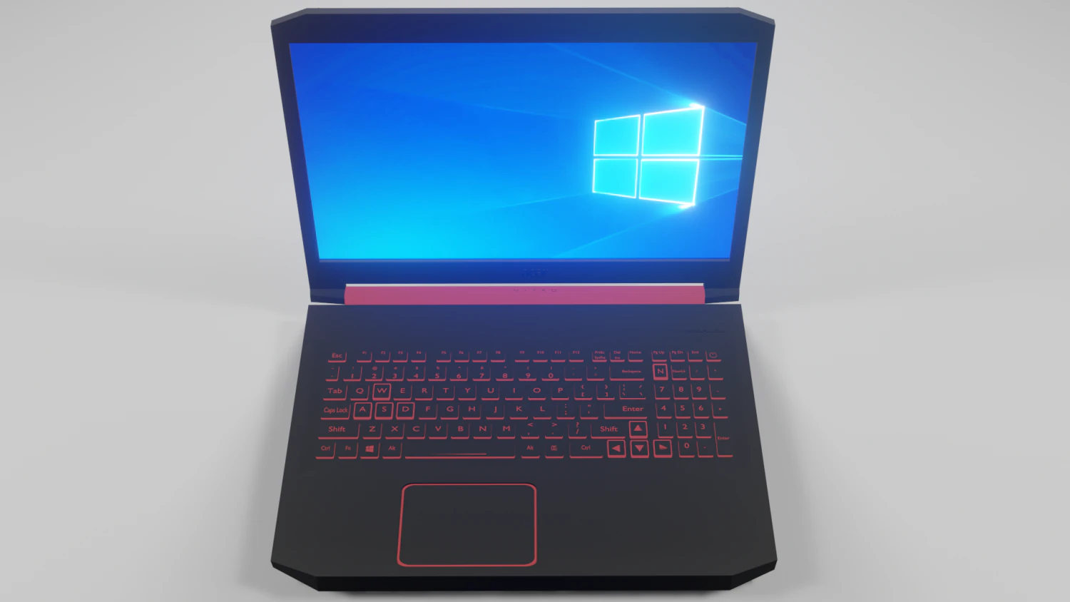 laptop acer nitro 5 3D Model .c4d .max .obj .3ds .fbx .stl .blend