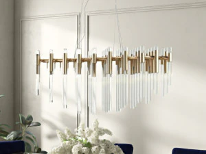 galvan 16-light unique - statement tiered chandelier 3D Model