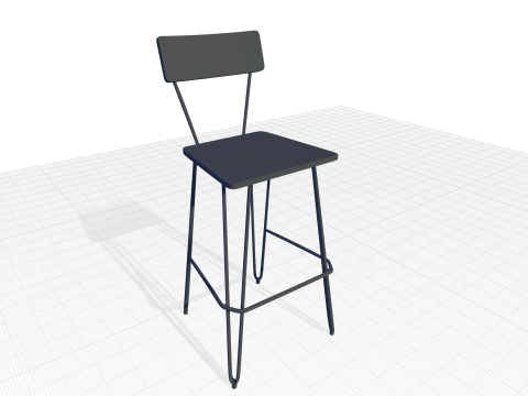 Bar Stool 3D Model