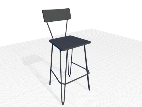 Bar Stool 3D Model