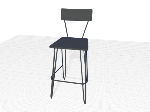 Bar Stool 3D Model