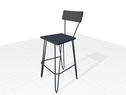 Bar Stool 3D Model
