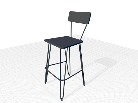 Bar Stool 3D Model