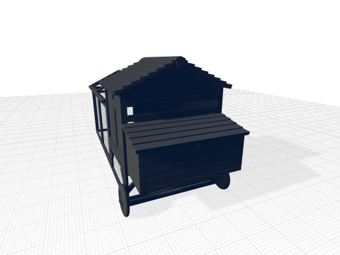 Bayer Feet Chicken Coop - Chicken Run Model 3D