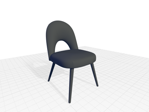 Brutus Diner Chair 3D मॉडल