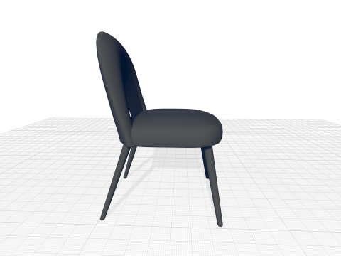 Brutus Diner Chair 3D मॉडल