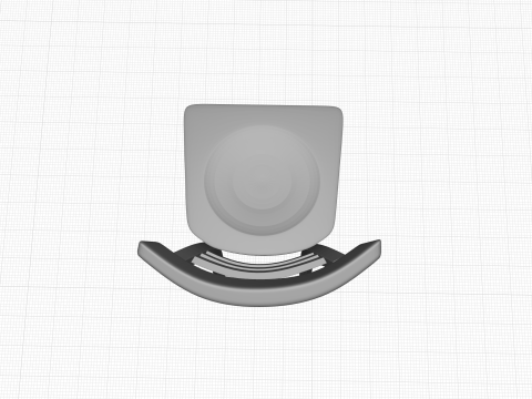 Dark Walnut Giulia Bar Stool Model 3D